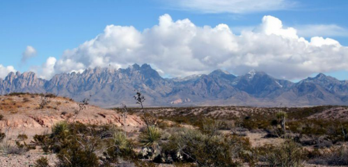 image of desert and mountains